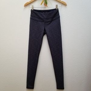 Lucy Activewear Workout Leggings Navy/Gray Small